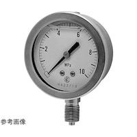 長野 φ75 圧力計 グリセリン入圧力計 GV51 G3/8B A枠 GV51133/01MPA