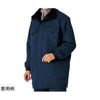 ミドリ安全 防寒作業服 撥水加工 コート M3127上 ネイビー LLサイズ M3127UELL