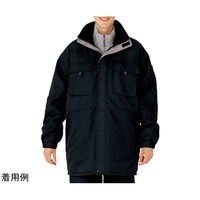 ミドリ安全 防寒作業服 撥水加工 コート M3129上 ブラック LLサイズ M3129UELL