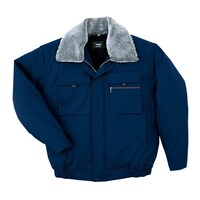 ミドリ安全 防寒作業服 撥水加工 ブルゾン M3177上 ネイビー Sサイズ M3177UES