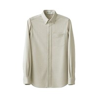 セブンユニフォーム ストライプシャツ・長袖 CH44977 4L ホワイトベージュ