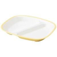 江部松商事 Eエポカルカラー食器 角仕切皿 PNS21EC クリーム