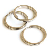 ニホンチュウコウボウ 平二重リング 25mm 20個入 ニッケル R225S ※2本以上から注文可能(販売価格は1本単位の価格)