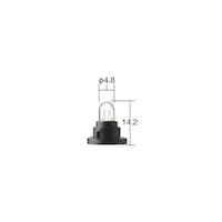 小糸製作所 ノーマルバルブ 一般電球 定格24V 1.4W 口金ウェッジ(ベース付)ガラス球T4.7 光色クリアー 1箱(10個) 1684