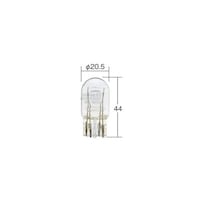 小糸製作所 ノーマルバルブ 一般電球 W21/5W 定格12V 21/5W 口金W3×16q ガラス球T20 光色クリアー 1箱(10個) 1891