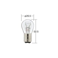 小糸製作所 ノーマルバルブ 一般電球 定格:12V 27/5W 口金BAY15d ガラス球S25 光色クリア 1箱(10個入り) 4532