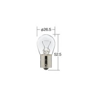 小糸製作所 ノーマルバルブ 一般電球 定格:24V 20W 口金BA15s ガラス球S25 光色クリア /入数:1箱(10個入り) 4615