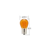 小糸製作所 カラーバルブ 一般電球 定格:24V 21W 口金:BAU15s ガラス球:S25 光色:アンバー 1箱(10個入り) 4670A