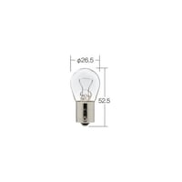 小糸製作所 ノーマルバルブ 一般電球 P21W 定格24V 21W 口金BA15s ガラス球S25 光色クリアー 1箱(10個入り) 4672