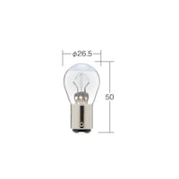 小糸製作所 ノーマルバルブ 一般電球 定格:24V 30/10W 口金BAY15d ガラス球S25 光色クリア 1箱(10個入り) 4729