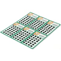 イシザキ 500番 スナップ 000番 6mm 黒 24組×6シート F500000B