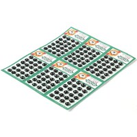 イシザキ 500番 スナップ 00番 7mm 黒 24組×6シート F50000B