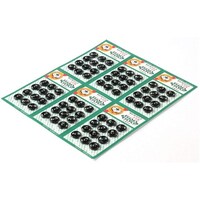 イシザキ 500番 スナップ 1番 10mm 黒 12組×6シート F5001B