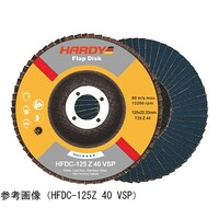 HARDY フラップディスク 粒度#40 外径125mm 1箱(10枚入) HFD125Z 40 VSP