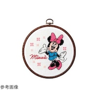 オリムパス製絲 クロスステッチ ディズニーフープ/刺しゅうキット ミニーマウス 7320