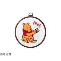 オリムパス製絲 クロスステッチ ディズニーフープ/刺しゅうキット プーさん 7324