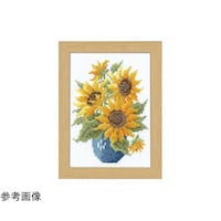 オリムパス製絲 12ヶ月の花フレーム 8月サンフラワー 額外径:約15×20cm 7514
