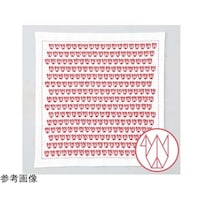 オリムパス製絲 一目刺しの花ふきん レッド