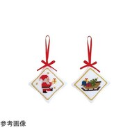オリムパス製絲 クリスマス・刺しゅう製作キット(サンタ&ソリ) X90