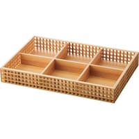 ヤマコー 新 細目(ささめ)格子盛器 六ツ切 27587