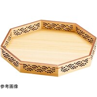 ヤマコー ひのき細密八角膳 青海波 28018