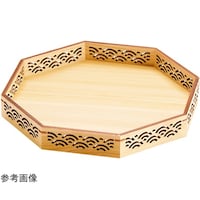 ヤマコー ひのき細密八角膳 麻の葉 28019