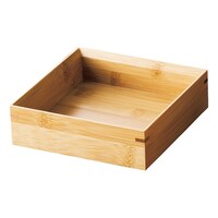 ヤマコー 竹・料理箱 正角4寸(クリアー) 18268