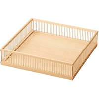 ヤマコー 白竹千筋盛器・正角(7寸) 22710