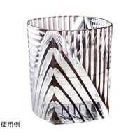 ヤマコー 切子・角丸グラス 黒 25410