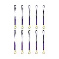 アーテック カン付根付紐 8cm 紫 1組(10本入) F1102