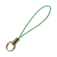 アーテック 二重リング付きストラップ 金具:ゴールド 緑 1組(5本入) KD117 ※2組以上から注文可能(販売価格は1組単位の価格)