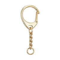 アーテック ワンタッチキーホルダー金具 全長5.5cm ゴールド 1組(10個入) KD15