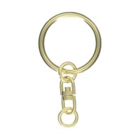 アーテック 回転カン付きキーホルダー金具 全長4.5cm ゴールド 1組(100個入) KD19100