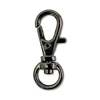 アーテック バッグ用ナスカン 内径0.9x3.3cm ブラックニッケル 1組(10個入) S2728BN