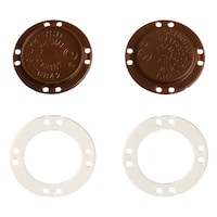 大和商事ニレ プラスチック縫い付けマグネット 茶 1袋(3組入) SM3C