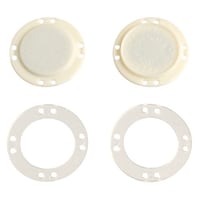 大和商事ニレ プラスチック縫い付けマグネット 白 1袋(3組入) SM3W