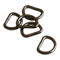 モリト第二 Dカン 幅15mm ブラックニッケル 1組(30個入) S2211