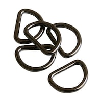 モリト第二 Dカン 幅18mm ブラックニッケル 1組(30個入) S2215