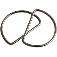 モリト第二 Dカン 幅50mm ブラックニッケル 1組(10個入) S2239