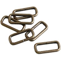 モリト第二 角カン 幅15mm アンティークゴールド 1組(30個入) S234