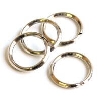 モリト第二 押二重リング 外径30mm/内径25mm ニッケル 1組(30個入) S2612