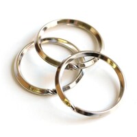 モリト第二 押二重リング 外径20mm/内径16mm ニッケル 1組(30個入) S2613