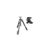 アズワン 190プロアルミニウム4段三脚+410ギア付き雲台キット ブラック JPMK190A4410 JPMK190A4410