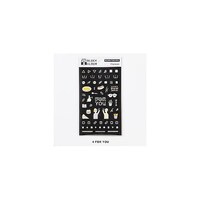 アズワン BLOCK ALBUM DECORATION SEAL FOR YOU GHAD04 ※2個以上から注文可能(販売価格は1個単位の価格)