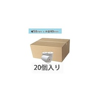 日本ロイヤル レジスター用 感熱レジロール紙(サーマル紙) 20個入り (幅58mm×外径40mm) 58X40X8コアレス2X10