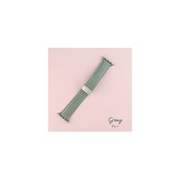 Apple Watch 45/44/42mm マグネット レザーベルト グレー IQAW022B45GY IQAW022B45GY