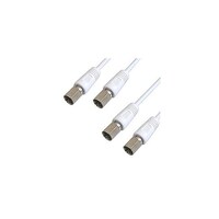富士パーツ商会 0.3mアンテナケーブル(F型接栓F型接栓) 2本セット FBT603W FBT603W