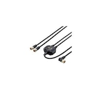 アズワン 4K8K対応アンテナ分配器 ケーブル付(F(ネジ)0.5mL(L字)2m) OBTDFL2C20BK OBTDFL2C20BK