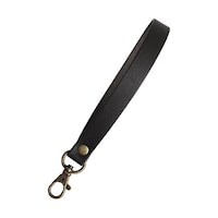 ニホンチュウコウボウ クラッチバッグ用本革持ち手 巾15mm 長さ19cm 黒 MAW28B