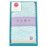 今治タオル「こうこう(ブルー)」:3周年記念熨斗付タオルギフト 5個入
